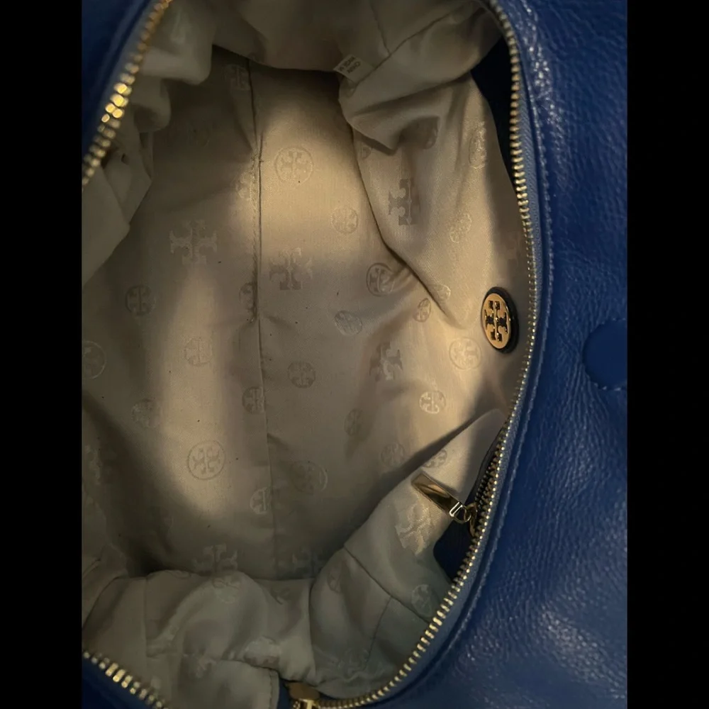 Tory Burch blue Thea satchel